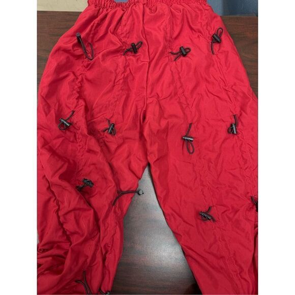 MNML Red Mens Bungee Cord Parachute Pants Size X-Small - Picture 6 of 12